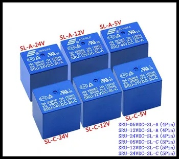 5pcs/Lot SONGLE Power Relay SRU-05VDC-SL-C / SRU-12VDC-SL-C / SRU-24VDC-SL-C 5Pin 5V 12V 24V 15A T70
5pcs/Lot SONGLE Power Relay SRU-05VDC-SL-C / SRU-12VDC-SL-C / SRU-24VDC-SL-C 5Pin 5V 12V 24V 15A T70