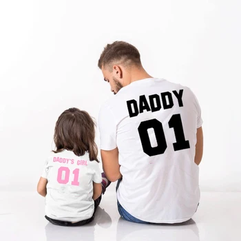 Father Baby Shirts Daddy 01 Daddy's Girl 01 TShirts Dad and Daughter Match T Shirt Sumemr Short Sleeve Family Matching Clothing
Father Baby Shirts Daddy 01 Daddy's Girl 01 TShirts Dad and Daughter Match T Shirt Sumemr Short Sleeve Family Matching Clothing