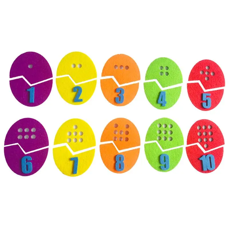 10PCS Kindergarten Felt Cloth DIY Playing Colorful Egg Numbers Handmade Non-woven Fabric Toys for Clothing Gift Bag
10PCS Kindergarten Felt Cloth DIY Playing Colorful Egg Numbers Handmade Non-woven Fabric Toys for Clothing Gift Bag