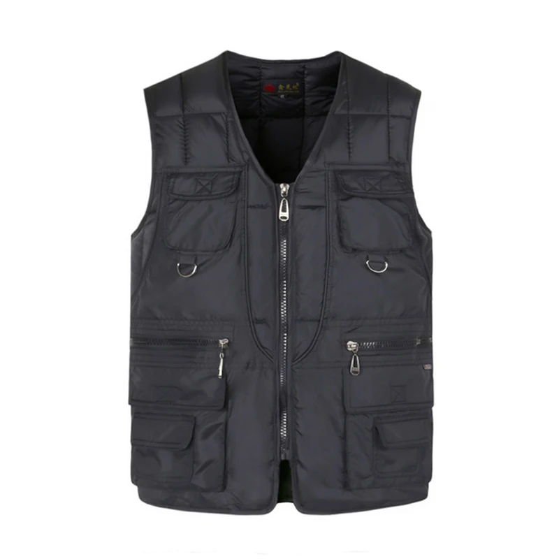 Multi Pocket Cotton Vest For Men Winter Padded Casual Thick Warm Photographer Sleeveless Outerwear Jacket With Many Pockets Male
Multi Pocket Cotton Vest For Men Winter Padded Casual Thick Warm Photographer Sleeveless Outerwear Jacket With Many Pockets Male
