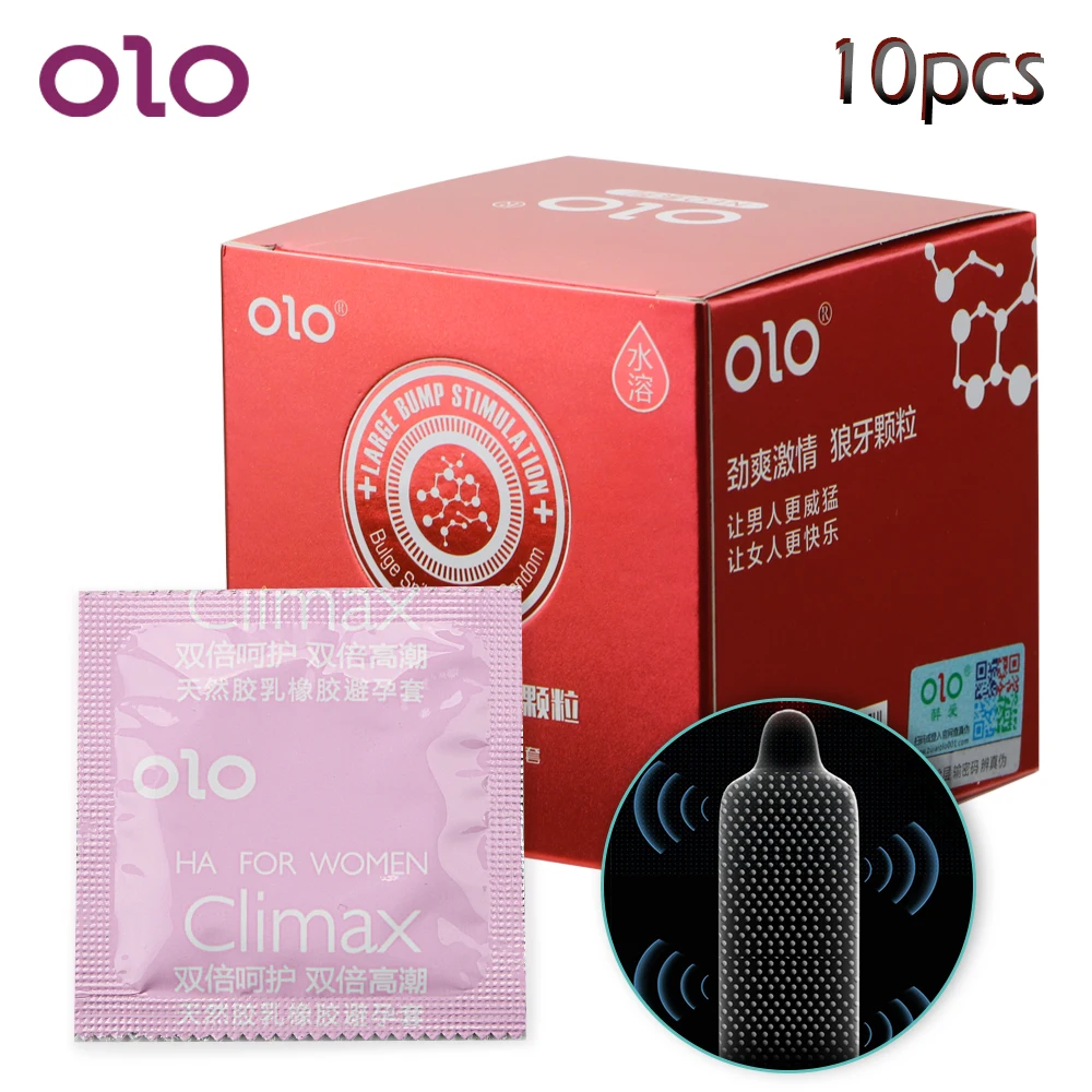 Фото OLO 10Pcs/set Natural Latex Lubricated Condoms Ultra Thin Sex Toys For Men Erotic Delay Ejaculation Adult Products | Красота и