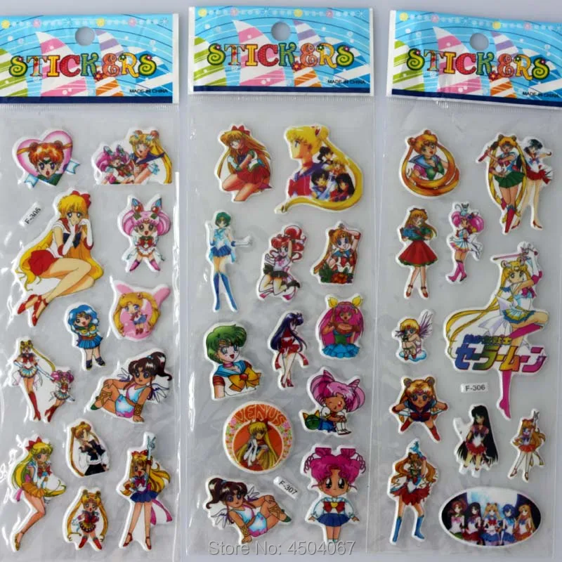 6pcs 3D Children Stereoscopic Sports car Stickers wall stickers lot-kids gift