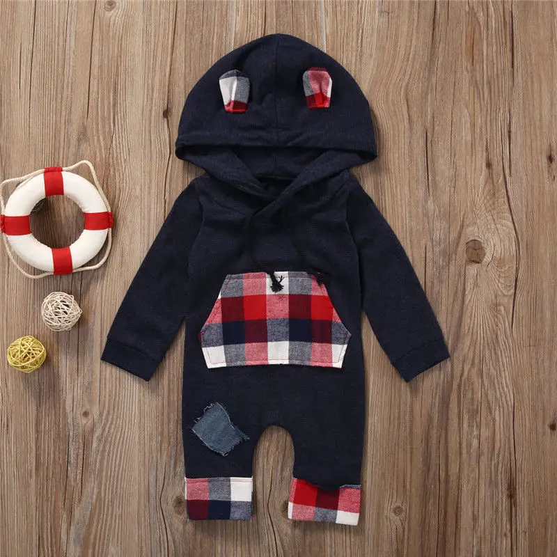 Toddler Baby Clothes With Packet Infant Kids Boys Hooded Long Sleeve Baby Rompers Jumpsuit Casual New Born Baby Clothes Outfit
Toddler Baby Clothes With Packet Infant Kids Boys Hooded Long Sleeve Baby Rompers Jumpsuit Casual New Born Baby Clothes Outfit
