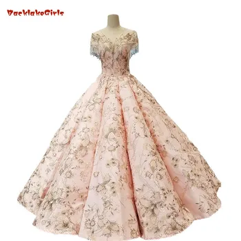 2018 Luxury Muslim Indonesia Pink Lace Sleeveless Bride Dress Floor-length Waves Ball Gown Princess Vintage Wedding Dresses Real
2018 Luxury Muslim Indonesia Pink Lace Sleeveless Bride Dress Floor-length Waves Ball Gown Princess Vintage Wedding Dresses Real