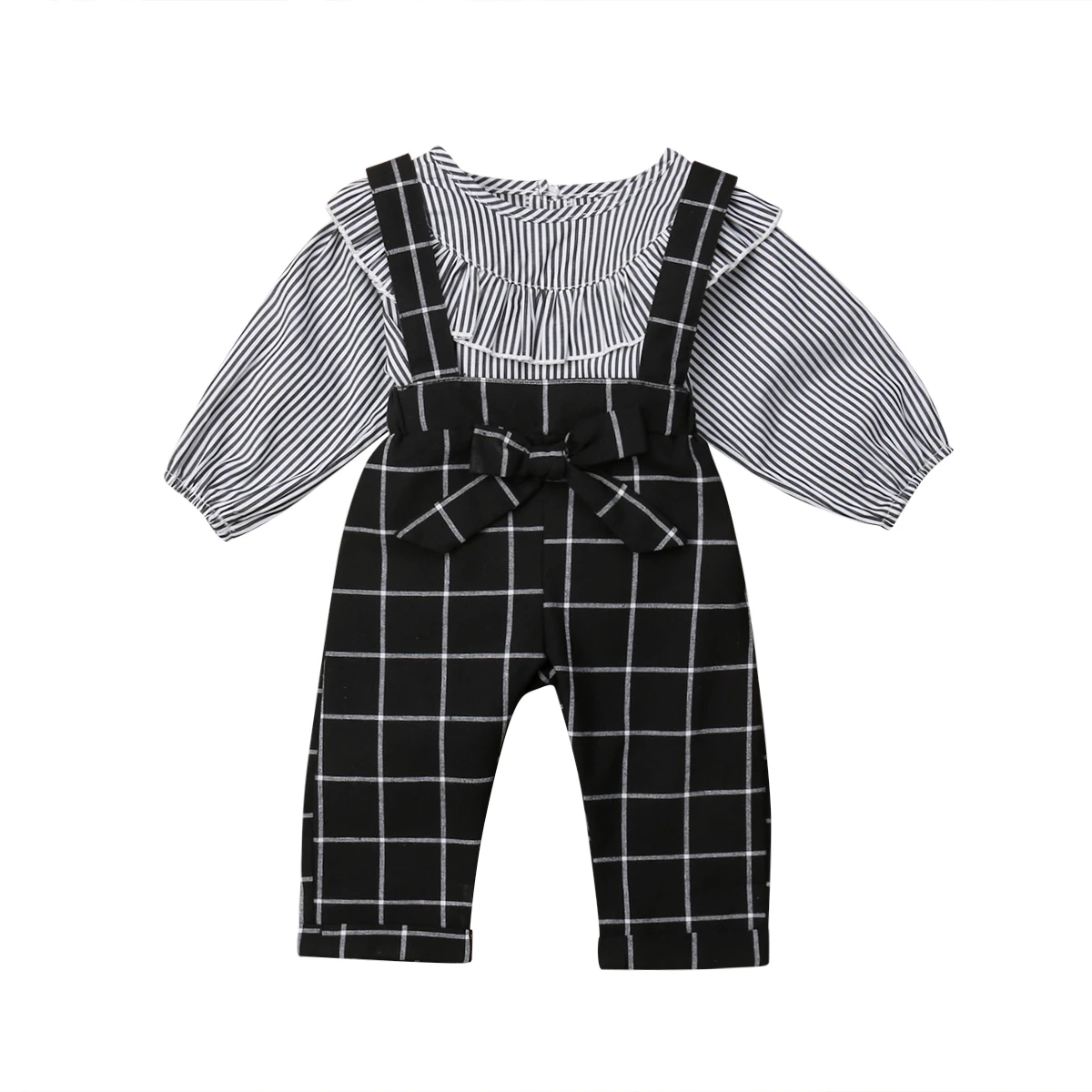 2019 Brand 2PCS Toddler Kids Baby Girl Winter Clothes Stripe Tops+Plaid Pants Overall Outfits
2019 Brand 2PCS Toddler Kids Baby Girl Winter Clothes Stripe Tops+Plaid Pants Overall Outfits