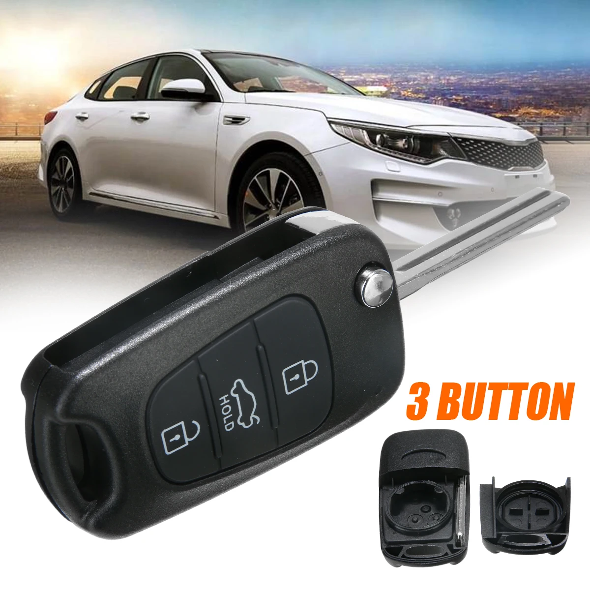 For KIA Rondo Sportage Soul Rio New Arrival 3 Button Flip Remote Key Fob Case Shell Replacement
For KIA Rondo Sportage Soul Rio New Arrival 3 Button Flip Remote Key Fob Case Shell Replacement