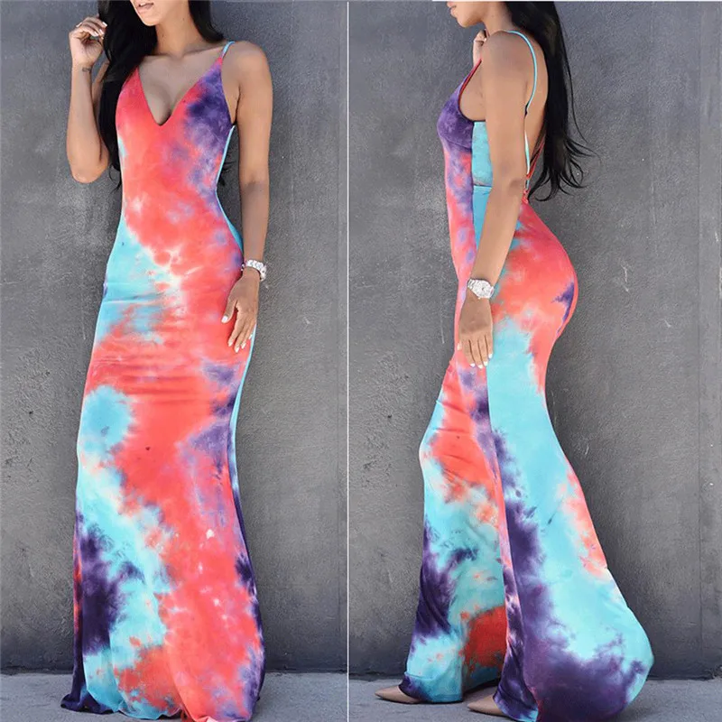 Summer Costume Color Backless V-neck Party Evening Summer Beach Maxi Dress Sexy Women Sexy Sleeveless Dress Sleeveless
Summer Costume Color Backless V-neck Party Evening Summer Beach Maxi Dress Sexy Women Sexy Sleeveless Dress Sleeveless