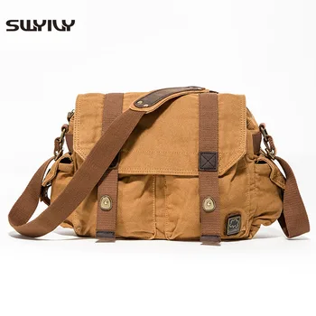 SWYIVY 2019 Men's Bag Canvas Cross Body Shoulder Bag Solid Color 2019 New Hot Quality Men's Messenger Bag Yellow
SWYIVY 2019 Men's Bag Canvas Cross Body Shoulder Bag Solid Color 2019 New Hot Quality Men's Messenger Bag Yellow