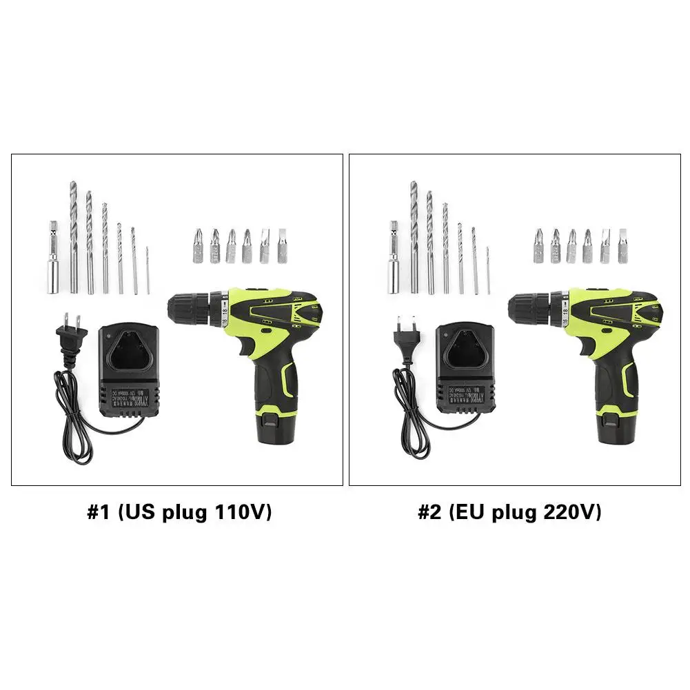 12V Rechargeable Lithium Battery Hand Cordless Electric Drill Screwdriver Kit Electric Drills pistol type functional fashion
12V Rechargeable Lithium Battery Hand Cordless Electric Drill Screwdriver Kit Electric Drills pistol type functional fashion
