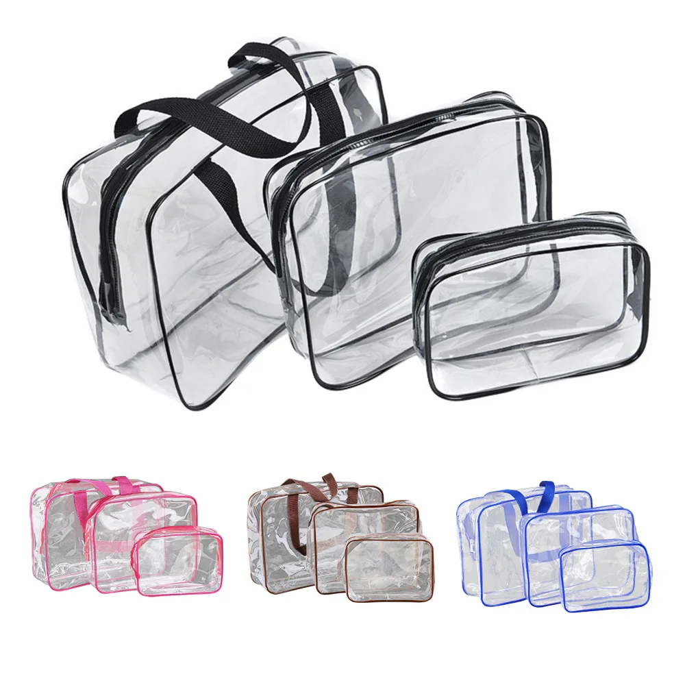 3pc waterproof PVC Storage Bag Clear Toiletry Bag Cosmetic Makeup Storage Travel portable Bags With Zipper household products
3pc waterproof PVC Storage Bag Clear Toiletry Bag Cosmetic Makeup Storage Travel portable Bags With Zipper household products