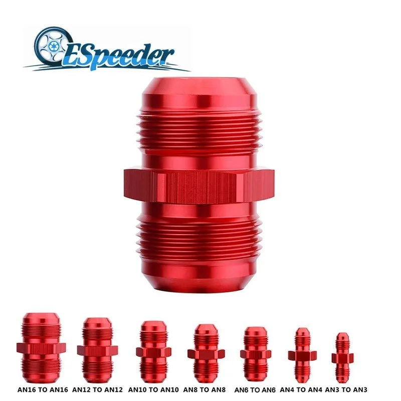 ESPEEDER Straight AN3 AN4 AN6 AN8 AN10 AN12 AN16 Male Flare Union Adaptor Fittings Nitrous Oil Hose End Fitting Adapter Red
ESPEEDER Straight AN3 AN4 AN6 AN8 AN10 AN12 AN16 Male Flare Union Adaptor Fittings Nitrous Oil Hose End Fitting Adapter Red