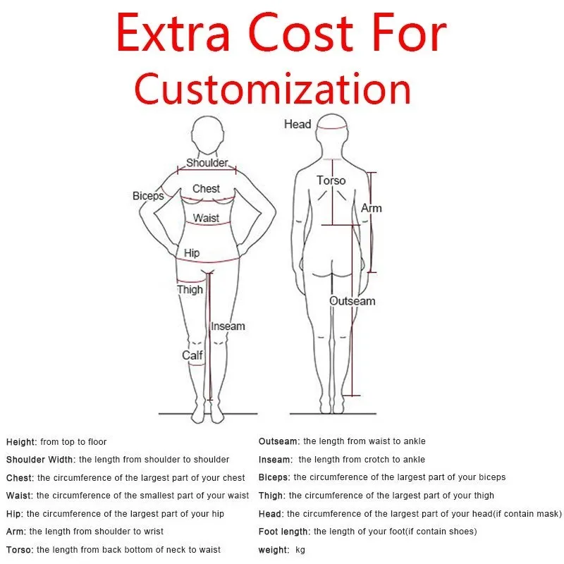 Game Costume Cosplay Carnival Adult Halloween Party Accessories Custom Made Shoes Sole Crotch Zipper Female Male Shipping Fee
Game Costume Cosplay Carnival Adult Halloween Party Accessories Custom Made Shoes Sole Crotch Zipper Female Male Shipping Fee