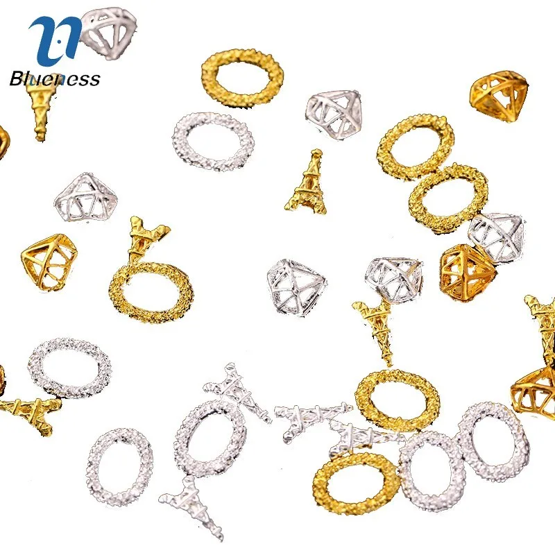 Blueness 100Pcs/Lot Eiffel Tower 3D Nail Art Decorations Gold Silver Glitter Studs Design Nails Rhinestone Accessories
Blueness 100Pcs/Lot Eiffel Tower 3D Nail Art Decorations Gold Silver Glitter Studs Design Nails Rhinestone Accessories