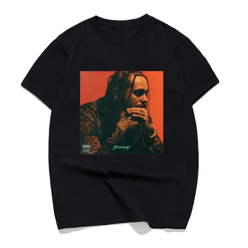 New Arrivals Post Malone Stoney Hip Hop T Shirt Black Tee Shirt Homme Cotton T-Shirts Cool Men Fashion Summer Top Tee Size S-3xl
New Arrivals Post Malone Stoney Hip Hop T Shirt Black Tee Shirt Homme Cotton T-Shirts Cool Men Fashion Summer Top Tee Size S-3xl