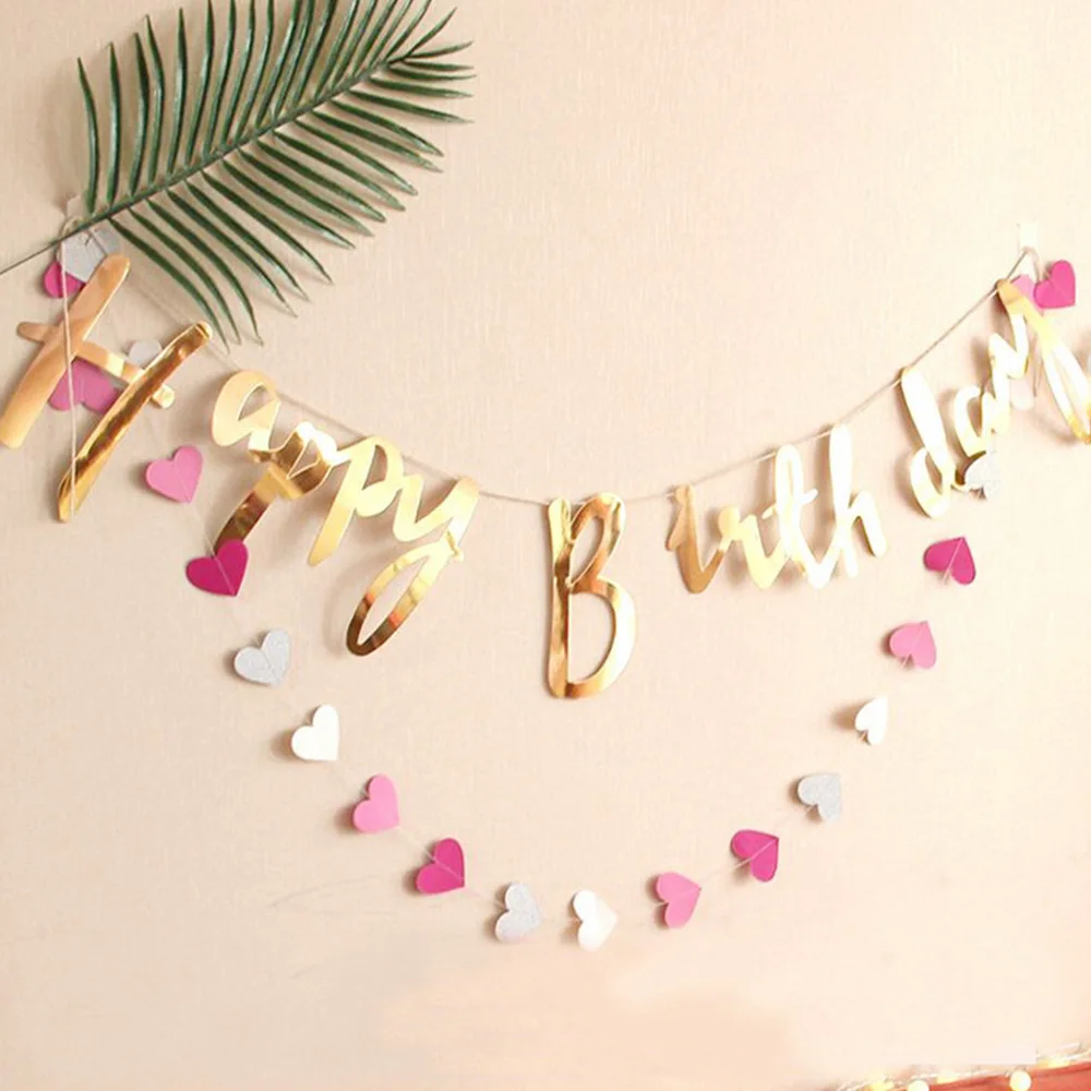 Happy Birthday Banner Letters Hanging Garland Kids and Adults Birthday Colorful Metallic Bunting Flag
Happy Birthday Banner Letters Hanging Garland Kids and Adults Birthday Colorful Metallic Bunting Flag