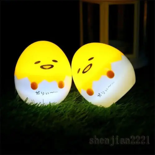 

Japan hot Gudetama Egg Light-Up Cute Decorate Table Lam Lazy Egg Yolk Gudetama Sleep LED Children Toy