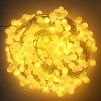 220v 50m 400 Leds Ball String Lights Waterproof Outdoor Garland Eu Plug Christmas Tree Holiday Home Wedding Party Decoration
220v 50m 400 Leds Ball String Lights Waterproof Outdoor Garland Eu Plug Christmas Tree Holiday Home Wedding Party Decoration