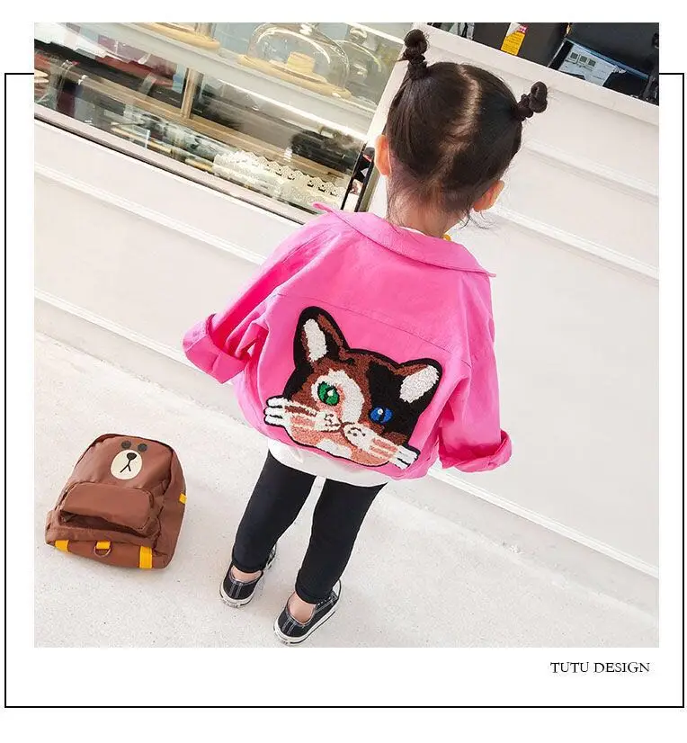 Fashion Cute Baby Girls Cotton Jacket 1-6 Years Old Jacket Spring Autumn 2019 New Girl Casual Cartoon Coat Windbreaker Outwear
Fashion Cute Baby Girls Cotton Jacket 1-6 Years Old Jacket Spring Autumn 2019 New Girl Casual Cartoon Coat Windbreaker Outwear