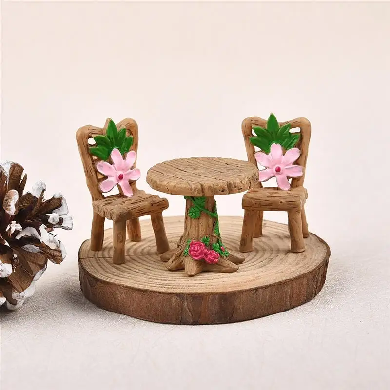 3pc/set Mini Table Chair Figurines Miniatures Micro Landscape Figurines Terrarium Decor Doll House Ornaments Decoration
3pc/set Mini Table Chair Figurines Miniatures Micro Landscape Figurines Terrarium Decor Doll House Ornaments Decoration