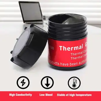 High Conductivity Thermal Heatsinks Grease Paste Tin 20g Heat Dissipation Silicone Fluid In Bulk Cooling Cooler for Computer CPU
High Conductivity Thermal Heatsinks Grease Paste Tin 20g Heat Dissipation Silicone Fluid In Bulk Cooling Cooler for Computer CPU