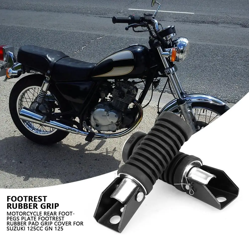 1pair Motorcycle Rear Footpegs Plate Footrest Rubber Pad Grip Cover for Suzuki 125cc GN 125 motorcycle motocross
1pair Motorcycle Rear Footpegs Plate Footrest Rubber Pad Grip Cover for Suzuki 125cc GN 125 motorcycle motocross