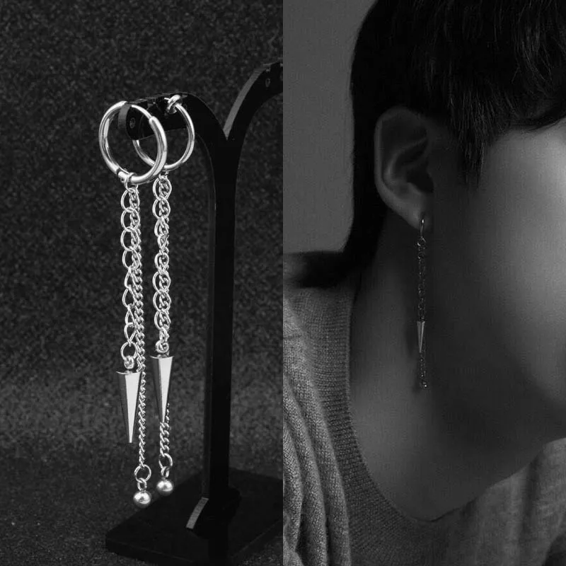 Tassel Fashion Jewelry Men Matel Chain High Quality Seaside Valentines Gift Long Drop Earring Ear Clip 1PC Silver
Tassel Fashion Jewelry Men Matel Chain High Quality Seaside Valentines Gift Long Drop Earring Ear Clip 1PC Silver