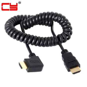 10pcs/lot Jimier 4ft Stretch Spring HDMI 90 Degree Right Angled to HDMI Cable for HDTV DVB DVD PC 1.2m
10pcs/lot Jimier 4ft Stretch Spring HDMI 90 Degree Right Angled to HDMI Cable for HDTV DVB DVD PC 1.2m