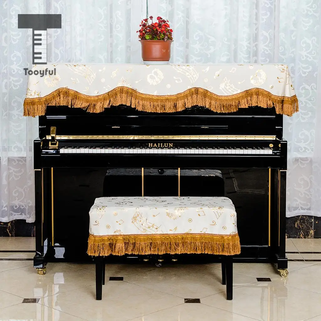 Dustproof Romantic Piano Half Cover+Piano Stool Chair Bench Cover Piano Single Seat Bench Anti-dust Cover Keyboard Accessories
Dustproof Romantic Piano Half Cover+Piano Stool Chair Bench Cover Piano Single Seat Bench Anti-dust Cover Keyboard Accessories
