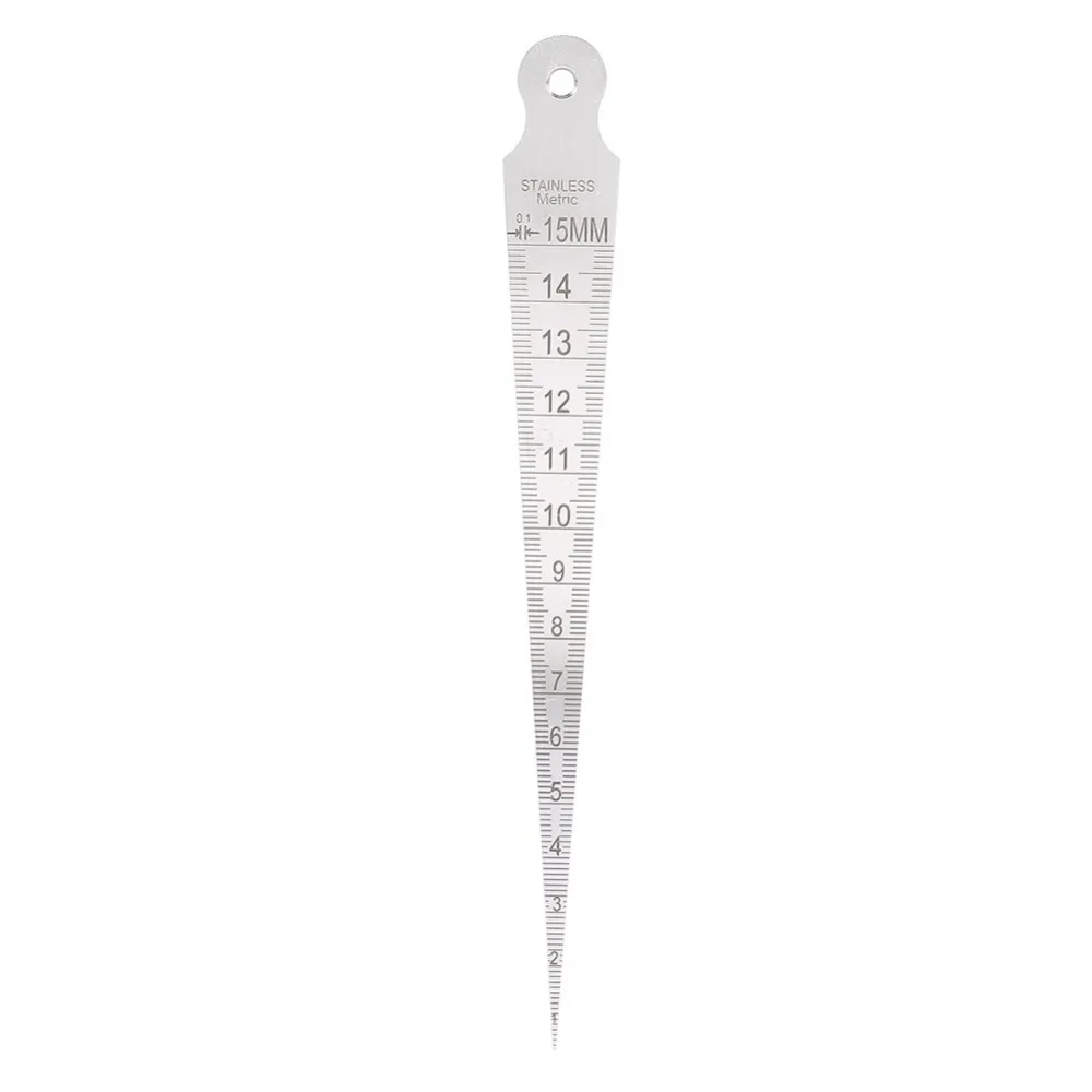 1-15mm Taper Inch And Metric Welding Gauge Stainless Steel Welding Ruler Test Ulnar Inspection Welding Accuracy Measuring Gauge
1-15mm Taper Inch And Metric Welding Gauge Stainless Steel Welding Ruler Test Ulnar Inspection Welding Accuracy Measuring Gauge