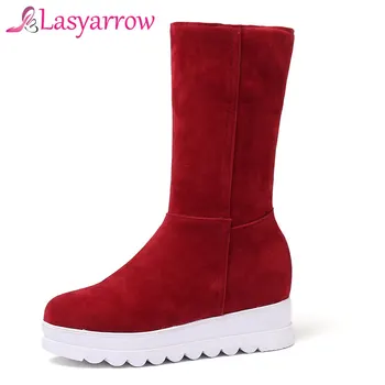 Lasyarrow Women Snow Boot Winter Warm Short Boots High Heel Slip On Platform Casual Shoes Woman Round toe Hidden Wedges Shoes
Lasyarrow Women Snow Boot Winter Warm Short Boots High Heel Slip On Platform Casual Shoes Woman Round toe Hidden Wedges Shoes