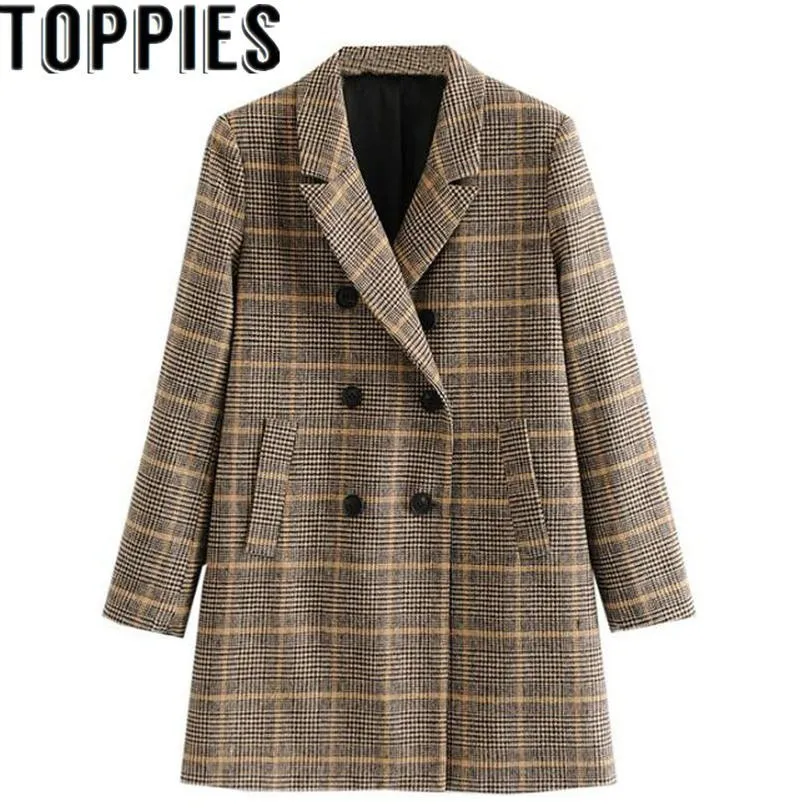 2019 Winter England Style Plaid Woolen Coat Double Breasted Female Overcoat Manteau Femme Hiver
2019 Winter England Style Plaid Woolen Coat Double Breasted Female Overcoat Manteau Femme Hiver
