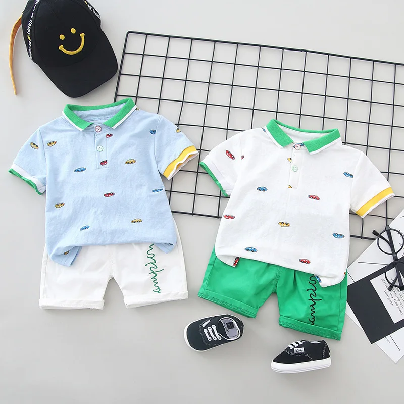 New Summer Children Baby Boys Girls Clothes Cartoon Car T-shirt Shorts 2pcs/Sets Toddler Fashion Casual Infant Cotton Tracksuits
New Summer Children Baby Boys Girls Clothes Cartoon Car T-shirt Shorts 2pcs/Sets Toddler Fashion Casual Infant Cotton Tracksuits