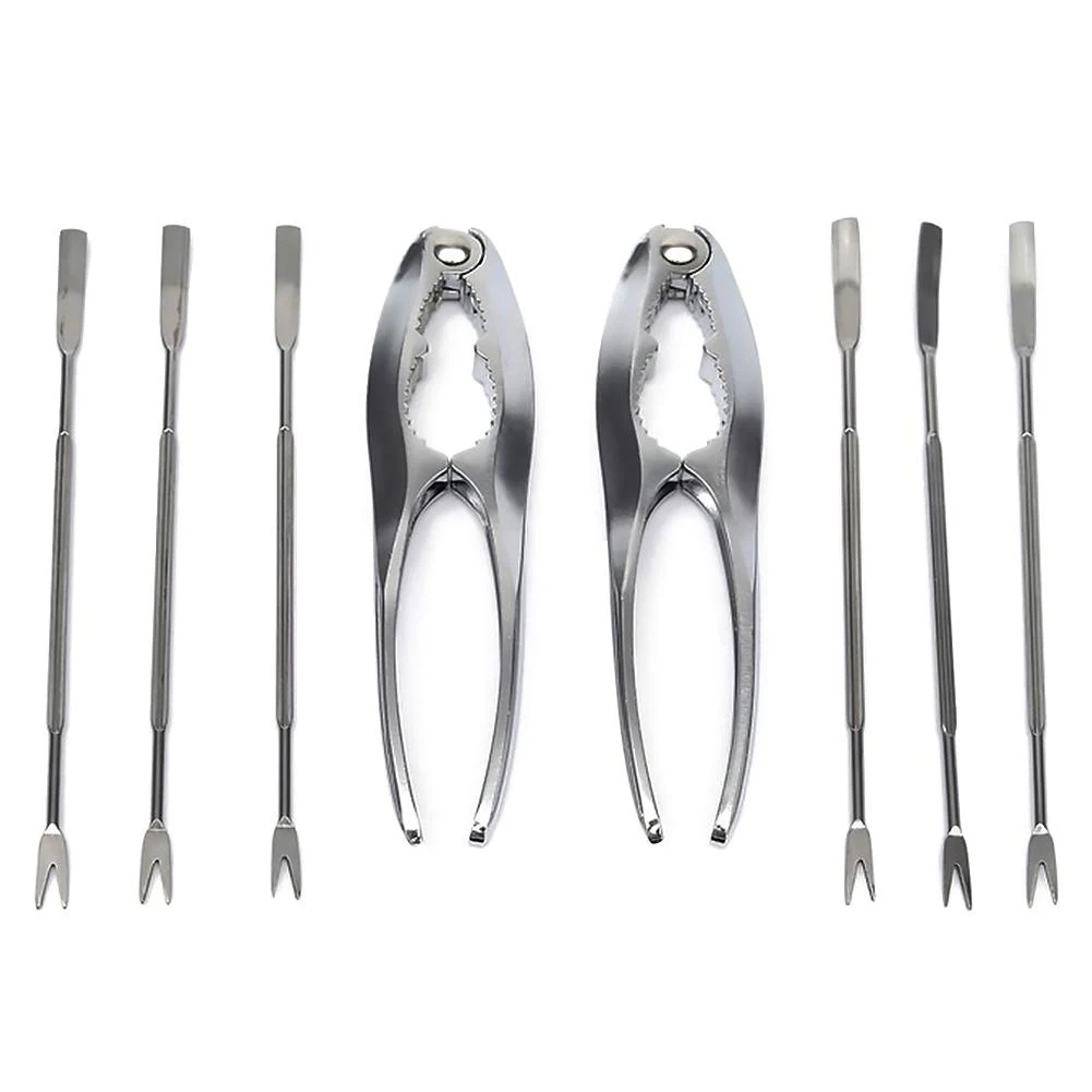 8 Pcs Per Set Eating Crab Tool Walnut Pliers Crab Needles Seafood Forks Crab Crackers
8 Pcs Per Set Eating Crab Tool Walnut Pliers Crab Needles Seafood Forks Crab Crackers