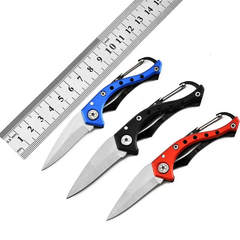 

EDC pocket Folding Knife Portable Key Ring Camping Mini Peeler Keychain Tactical Rescue Survival Outdoor Tool Hunting