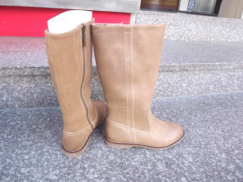 Autumn Women's Flat Genuine Leather High Winter Women Boots