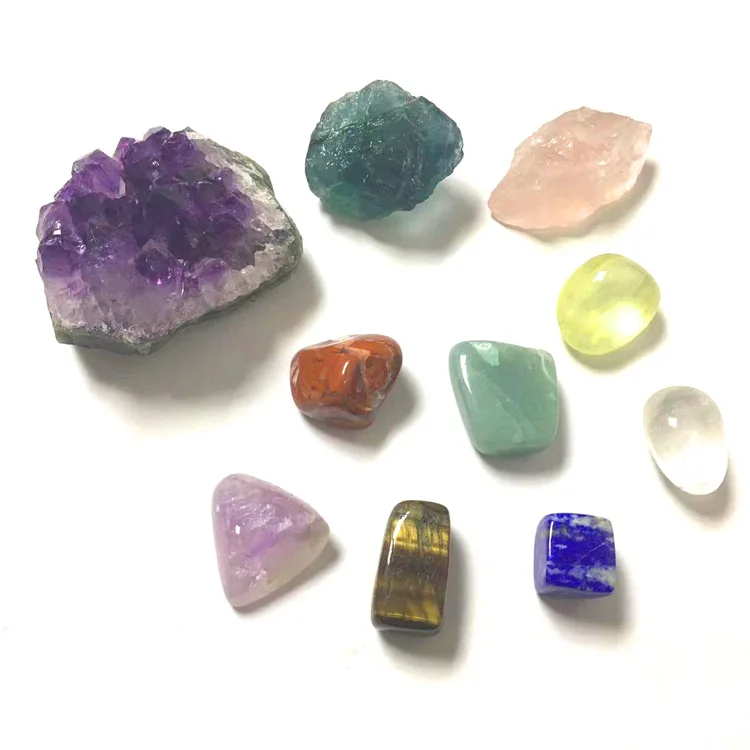 Natural amethyst cluster Crystal ore chakra treatment of chakra stone crystal combination nine sets
Natural amethyst cluster Crystal ore chakra treatment of chakra stone crystal combination nine sets