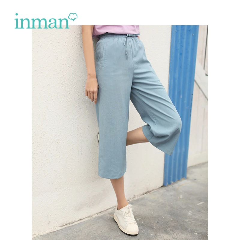 INMAN 2019 Solid Color High Waist Literary Retro Casual Student Style Loose Women Three Quarter Pants
INMAN 2019 Solid Color High Waist Literary Retro Casual Student Style Loose Women Three Quarter Pants