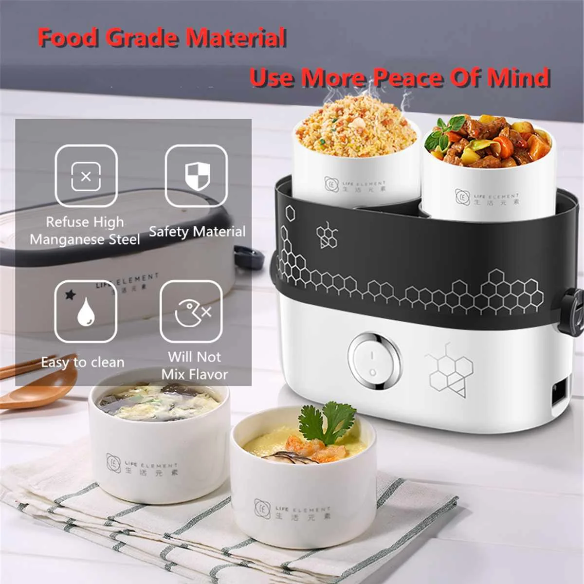 Electric Lunch Box Small Lunch Box Rice Cooker Cooking Appliance Thermal Lunch Box Hot Dish Cooking Rice Hot Rice Cooker 2 layer
Electric Lunch Box Small Lunch Box Rice Cooker Cooking Appliance Thermal Lunch Box Hot Dish Cooking Rice Hot Rice Cooker 2 layer