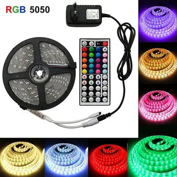 LED Light Strip 5050 RGB Set DC12V High Brightness Light Waterproof Colorful LED Remote Control TV Background light 60led/M
LED Light Strip 5050 RGB Set DC12V High Brightness Light Waterproof Colorful LED Remote Control TV Background light 60led/M