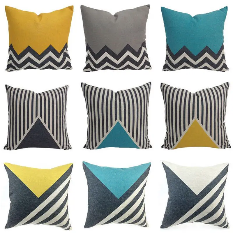 18'' Cotton Linen Cushion Case Bed Home Throw Geometric Pillow Case Soft Room Gifts Single Sides Printing
18'' Cotton Linen Cushion Case Bed Home Throw Geometric Pillow Case Soft Room Gifts Single Sides Printing