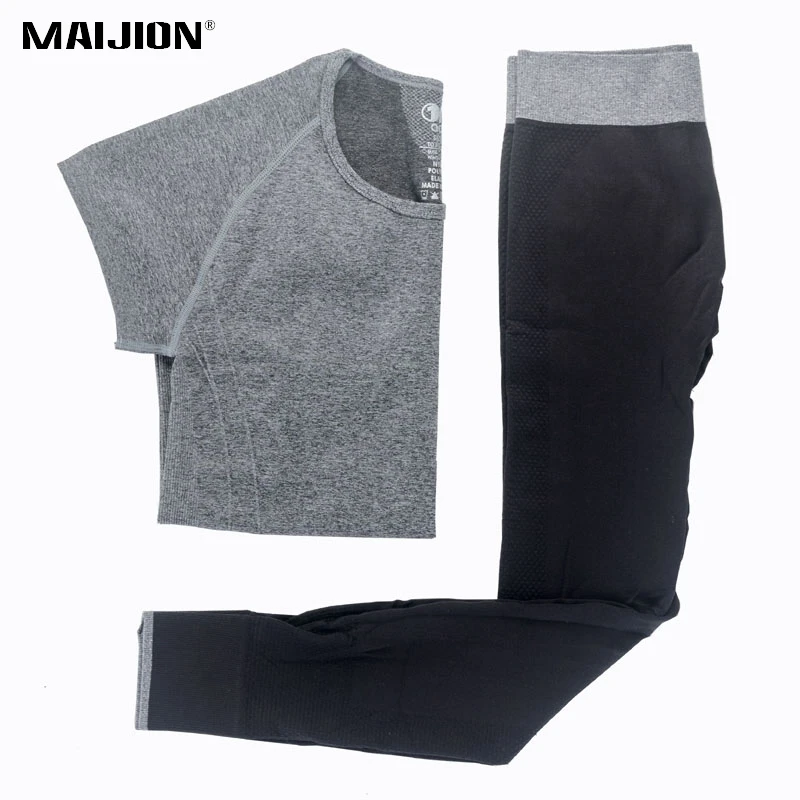 MAIJION Women Slim Yoga Sets Ladies Breathable Running Sports Tracksuit Women Quick Dry Elastic Exercise Fitness Clothing Sets
MAIJION Women Slim Yoga Sets Ladies Breathable Running Sports Tracksuit Women Quick Dry Elastic Exercise Fitness Clothing Sets