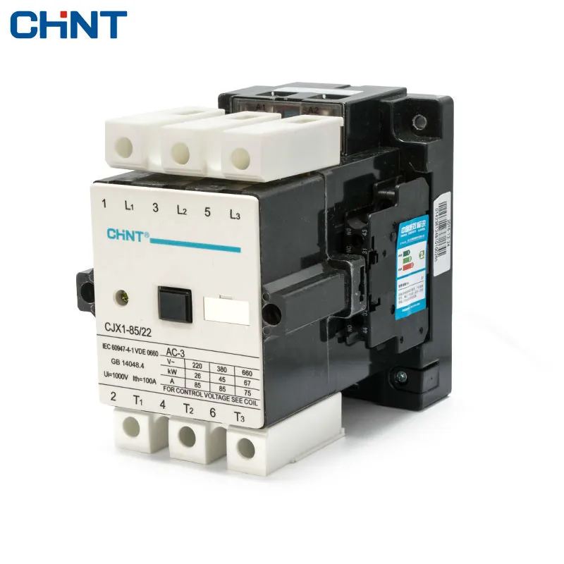 CHINT AC Contactor CJX1-85/22 85A 380v 220v 110v 36v 24v Coil Din Rail Universal AC Contactor
CHINT AC Contactor CJX1-85/22 85A 380v 220v 110v 36v 24v Coil Din Rail Universal AC Contactor