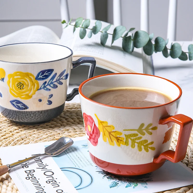 Pottery Coffee Cup Office Household Infusion Of Tea Cup Cup Breakfast Coffee Milk Cup Four Seasons Glaze Down Painted Mug
Pottery Coffee Cup Office Household Infusion Of Tea Cup Cup Breakfast Coffee Milk Cup Four Seasons Glaze Down Painted Mug