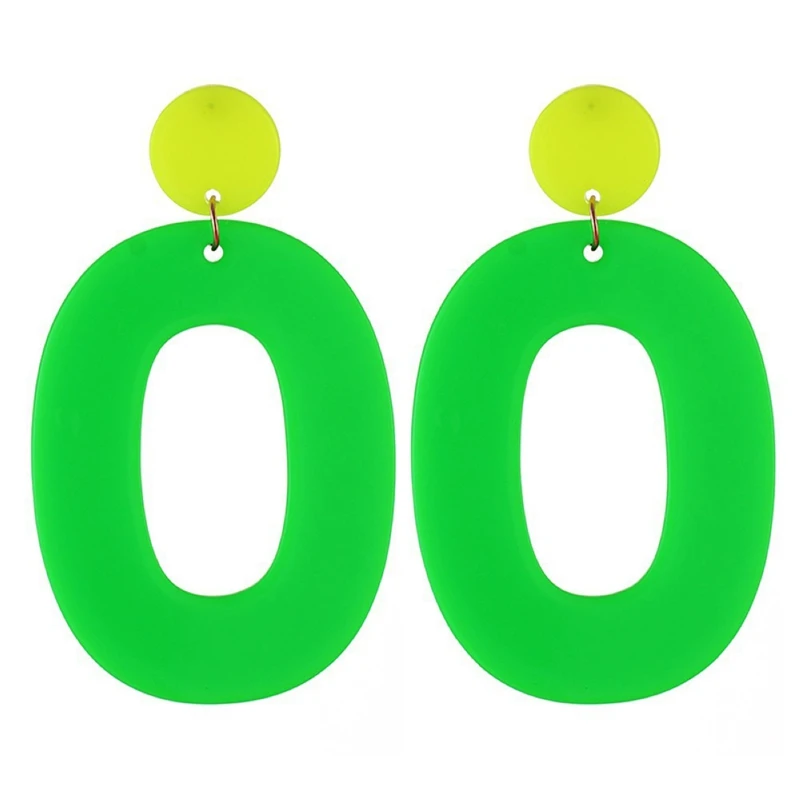 Fashion Personality Oval Fluorescent Earrings Simple Fresh Candy Color Geometric Earrings
Fashion Personality Oval Fluorescent Earrings Simple Fresh Candy Color Geometric Earrings
