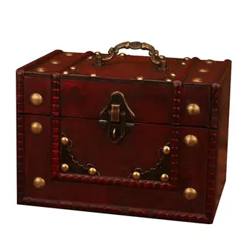 Vintage Wooden Storage Box Sundries Wood Gift Jewelry Organizer Case with Lock for Bedroom Home Office Store Decoration
Vintage Wooden Storage Box Sundries Wood Gift Jewelry Organizer Case with Lock for Bedroom Home Office Store Decoration