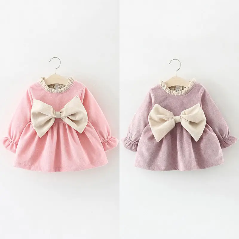 Newborn Kid Baby Girl Dress Long Sleeve Bowknot Princess Party Dress Toddler Baby Girl Mini Lovely Dresses Winter Clothes
Newborn Kid Baby Girl Dress Long Sleeve Bowknot Princess Party Dress Toddler Baby Girl Mini Lovely Dresses Winter Clothes
