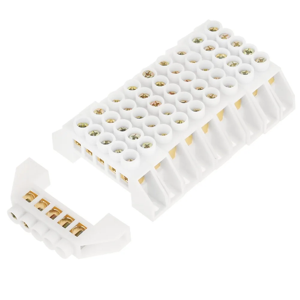 10pcs 5-Hole Bridge Design Electrical Distribution Wire Screw Brass Terminal Block Connectors screw terminal block
10pcs 5-Hole Bridge Design Electrical Distribution Wire Screw Brass Terminal Block Connectors screw terminal block