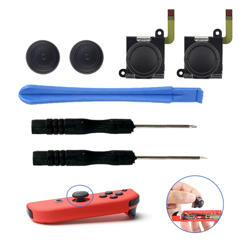 Joycon Replacement 3D Analog Joystick Thumb Stick For Nintendo Switch Controller Joy Con Sensor Module Potentiometer Repair Tool
Joycon Replacement 3D Analog Joystick Thumb Stick For Nintendo Switch Controller Joy Con Sensor Module Potentiometer Repair Tool
