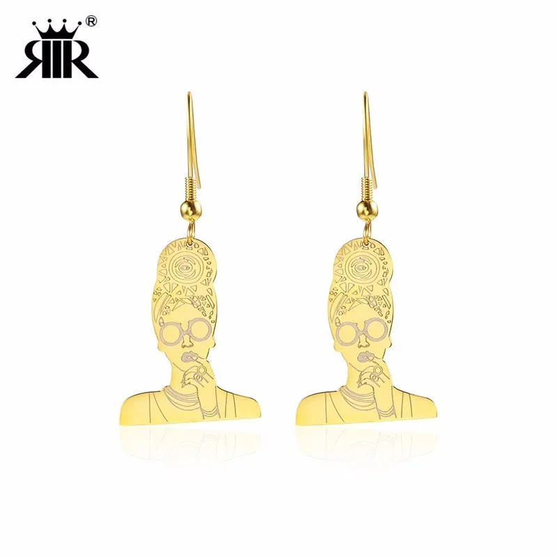 RIR Stainless Steel Trend African Domineering Portrait Drop Earrings African Center Female Jewellery Earrings
RIR Stainless Steel Trend African Domineering Portrait Drop Earrings African Center Female Jewellery Earrings
