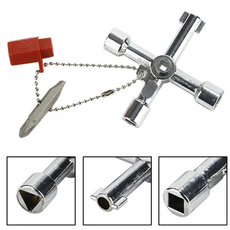 5 In 1 Cross Switch Key Wrench With Accessories Universal Square Triangle Train Electrical Cupboard Box Elevator Cabinet Alloy
5 In 1 Cross Switch Key Wrench With Accessories Universal Square Triangle Train Electrical Cupboard Box Elevator Cabinet Alloy